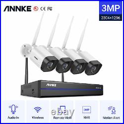 ANNKE Wireless 8CH 5MP NVR 3MP Audio Record WiFi CCTV Security IP Camera System