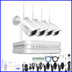 ANNKE Wireless 8CH NVR 1080P Video Outdoor WIFI CCTV Security IP Camera System