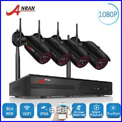 ANRAN 1080P HD CCTV Wireless Security Camera System Outdoor 8CH NVR HDMI Night