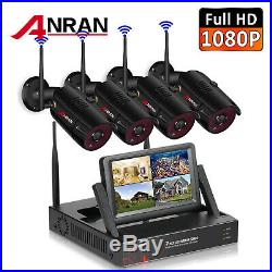 ANRAN 1080P Outdoor Wireless Security WIFI Camera System 7''LCD Monitor CCTV NVR