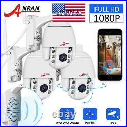 ANRAN 1080P WIFI Home Security Camera System 2Way Audio Talk Pan/Tilt CCTV Dome