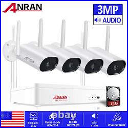 ANRAN 1296P Wireless Security Wifi Camera System Outdoor 8CH CCTV NVR 1TB HDD US