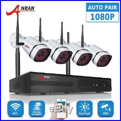 ANRAN 2.0MP HD Security Camera System Outdoor Wireless 4CH NVR CCTV Home WiFi IR