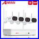 ANRAN 2Way Audio Outdoor Security Camera System Wireless CCTV 8CH NVR With 1TB