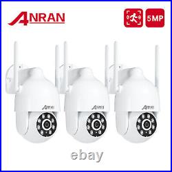 ANRAN 3/5MP PTZ Security IP Camera 4x Zoom CCTV2-Way Audio Person Alerts IR