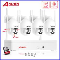 ANRAN 3MP 8CH NVR WIFI Outdoor Wireless Security Camera System CCTV with 1TB HDD