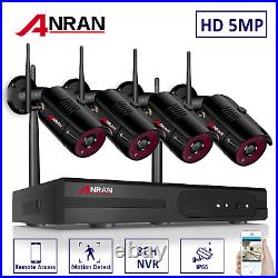 ANRAN 5MP HD WIFI Outdoor Security Camera System Home Wireless CCTV 8CH NVR 1TB