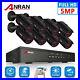 ANRAN 8 Channel Security 5MP NVR Kit HD 1920P IP PoE Security Camera System IP66