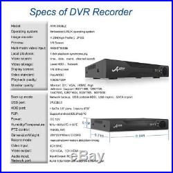ANRAN 8CH 1080P AHD DVR 83200TVL Outdoor Security Video Home CCTV Camera System