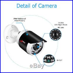 ANRAN 8CH 1080P AHD DVR 83200TVL Outdoor Security Video Home CCTV Camera System