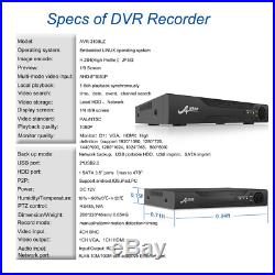ANRAN 8CH 1080P CCTV Camera Security System AHD 1080N Surveillance IP66 DVR Kits