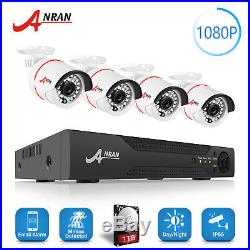 ANRAN 8CH 1080P CCTV DVR 3200TVL Outdoor Night Vision Security Camera System 1TB