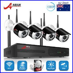 ANRAN 8CH 1080P CCTV Wireless Camera Security System NVR 1TB HDD Outdoor Network