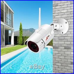 ANRAN 8CH 1080P Wireless CCTV Security Camera System Outdoor 2MP WiFi NVR Kit 1T
