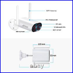 ANRAN 8CH 3MP Outdoor Wireless Security Camera System Audio NVR CCTV WiFi Kit IR