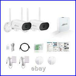 ANRAN Audio HD 3MP CCTV IP Camera Wireless Wifi System 4CH NVR Home Security Kit
