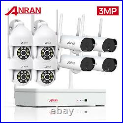 ANRAN HD 3MP Wireless Security Camera System Outdoor Audio 8CH CCTV Wifi NVR Kit