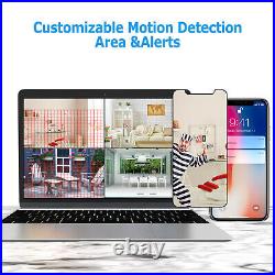ANRAN HD 5MP Outdoor Security Camera System Home POE CCTV NVR with Night Vision
