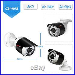 ANRAN HD 8CH 1080P HDMI DVR AHD Home CCTV Security Camera System Wired IR Night