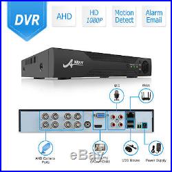ANRAN HD 8CH 1080P HDMI DVR AHD Home CCTV Security Camera System Wired IR Night