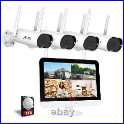 ANRAN Home Security Camera System WiFi CCTV 12'' Monitor Wireless Audio 2TB HDD