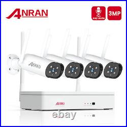 ANRAN Home Security Camera System Wireless Audio Wifi CCTV 3MP 8CH NVR with 1TB