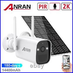 ANRAN Security Camera System Battery Solar Powered 2K WireFree Home Outdoor CCTV