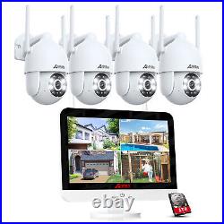 ANRAN Security Camera System CCTV Wireless WiFi 12 Monitor 1TB Home Outdoor