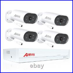 ANRAN Security Camera System Outdoor Wired POE CCTV 8CH 5MP NVR IR Night 2TB HDD