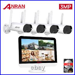 ANRAN Security Camera System Wireless 3MP Outdoor Audio Wifi IP CCTV 8CH NVR Kit