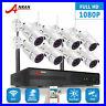 ANRAN Security Camera System Wireless 8CH NVR Wifi Outdoor 1080P HD CCTV 1TB HDD