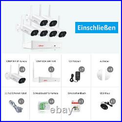 ANRAN Security Camera System Wireless Outdoor Audio 3.0MP IP66 8CH CCTV HDMI Kit