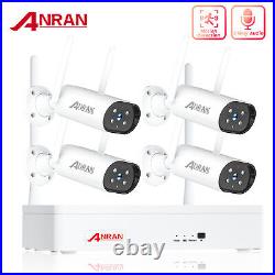 ANRAN WIFI CCTV Security Camera System Wireless Outdoor Audio Camera 8CH 3MP NVR