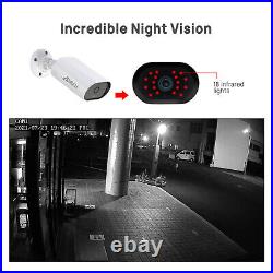 ANRAN Wired CCTV Security Camera System HDMI AHD 1080P 8CH DVR Night Vision