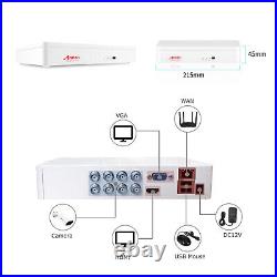 ANRAN Wired Home CCTV Security Camera System Outdoor 8CH 1080P DVR Kit IR Night