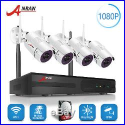 ANRAN Wireless 8CH 1080P HDMI NVR 4x2MP CCTV Outdoor Security Camera System 1TB