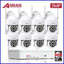 ANRAN Wireless CCTV 3MP 2K System 8CH 5MP NVR IP PTZ 2way Audio Camera Security