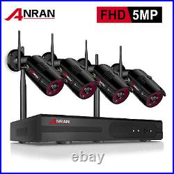 ANRAN Wireless Security Camera System Audio Home WiFi CCTV 8CH 12Monitor 1TB HD
