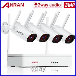 ANRAN Wireless Security Camera System Home WiFi Outdoor 3MP CCTV 2Way Audio 1TB
