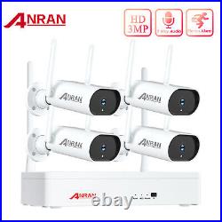 ANRAN Wireless Security Camera System Outdoor Audio WIFI CCTV Audio 8CH 3MP NVR