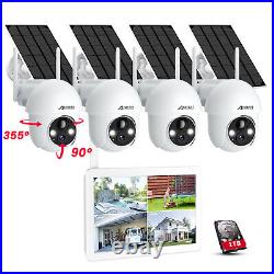 ANRAN Wireless Solar Security Camera 10 Monitor System CCTV WiFi 8CH NVR Audio