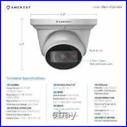 Amcrest 4K PoE Security IP Camera 4X Optical Zoom 8MP System Motorized Lens HD