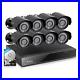 Analog CCTV 700TVL HD Bullet 8-Pack Security Cameras with 8CH DVR 500GB HDD Kit