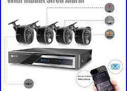 Anni 8CH 1080N DVR 2.0MP 1080P Pir/Gas/Siren Alarm CCTV Security Camera System