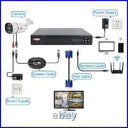Anspo 3MP Audio Wireless Security WiFi IP Camera System NVR CCTV AI Detection