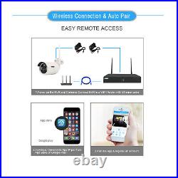 Anspo 4CH Wireless 960P HD NVR Outdoor Home WIFI Camera CCTV Security System Kit