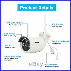 Anspo 4CH Wireless 960P NVR WiFi CCTV Camera Outdoor Home Security System Kit