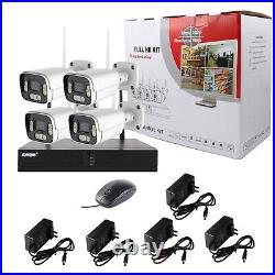 Anspo Security Camera System Outdoor Wireless Audio Wifi Home CCTV 5MP 4CH NVR