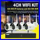 Anspo Wireless 4ch 1080p Nvr Outdoor Indoor Wifi Hd Camera Cctv Security System
