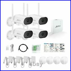 Audio Wireless WiFi Security Camera System Outdoor CCTV 3MP HD NVR Kit IR Night